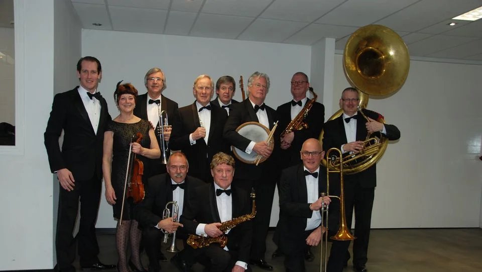 Oudste oude stijl Jazz orkest ter wereld in De Linde Stappen